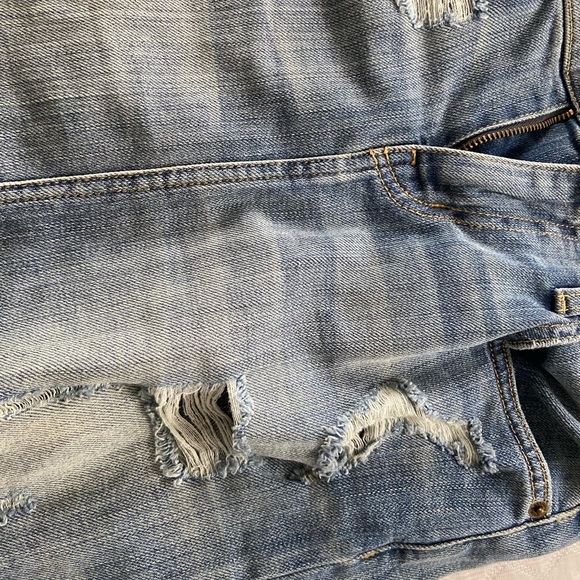 Current Elliott Ripped Denim Skirt - Picture 4 of 5